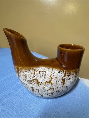 Pigeon Forge Pottery double-neck "wedding" vase Lava Crater Glaze
